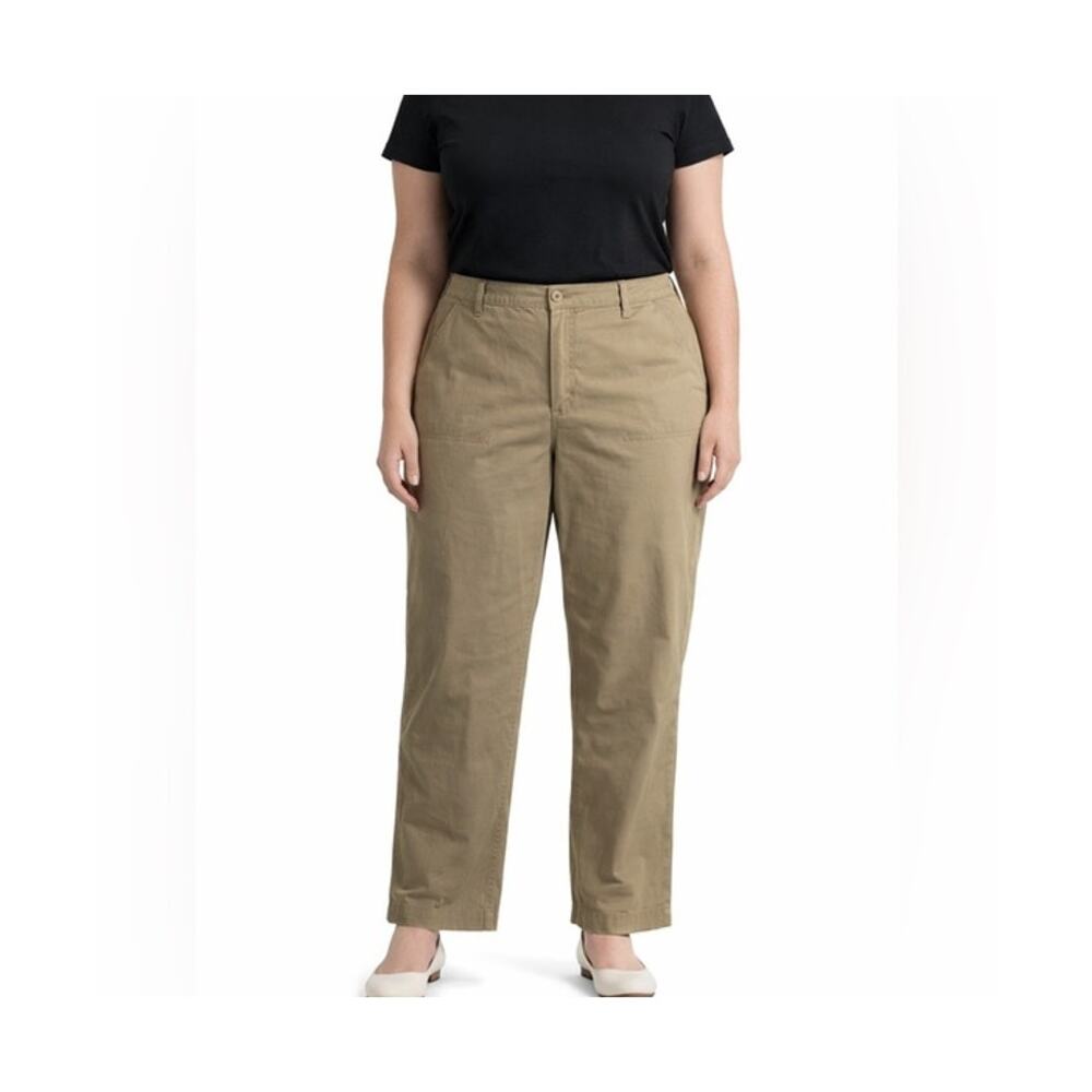 GH Bass Pants Womens Size 14 Cotton Straight Leg Chino High Rise 1990s Vintage